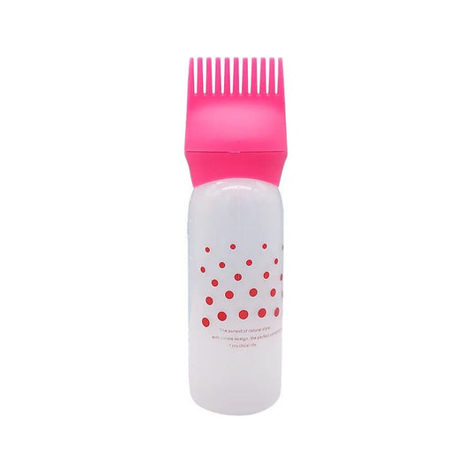 Applicateur d'Huile pour Cheveux - MultiFunctionDyeComb™ - Rose - Eclat de Cheveux