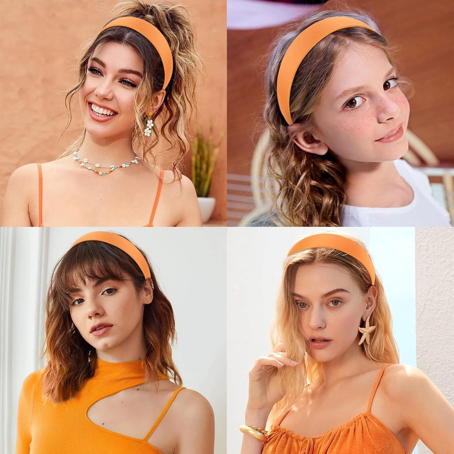 Bandeau pour Cheveux - SilkBand™ - Orange - Eclat de Cheveux